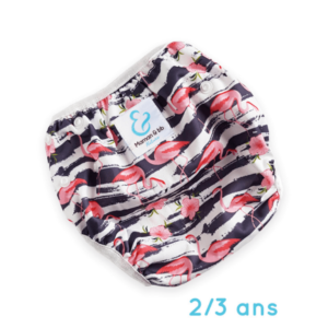 Couche de bain 2/3 ans Flamingo